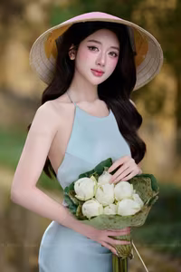 VGU No.146: Enchanting Vietnamese Beauty A Vision of Grace and Elegance with Fresh Blooms - image 4