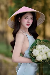 VGU No.146: Enchanting Vietnamese Beauty A Vision of Grace and Elegance with Fresh Blooms - image 3