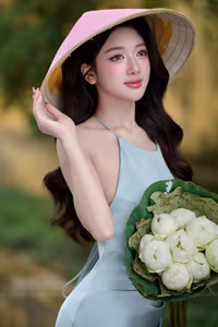 VGU No.146: Enchanting Vietnamese Beauty A Vision of Grace and Elegance with Fresh Blooms - image 0