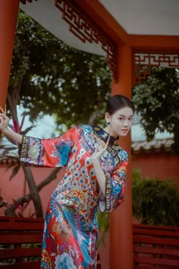 Timeless Elegance of Man Li by the Red Wall - YiTuYu Vol.8871 - image 27