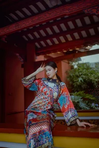 Timeless Elegance of Man Li by the Red Wall - YiTuYu Vol.8871 - image 0