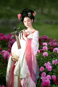 Elegant Floral Portraits with Li Zhi Xiao Ye: Romantic Peony Garden Aesthetic Vol.9113 - image 5