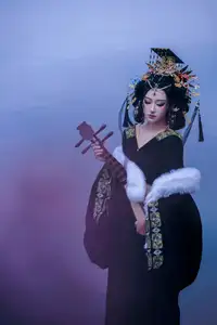 YiTuYu Vol.8704 Xiao Hong: Mysterious Traditional Beauty with Pipa by the Lake - image 10