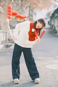 YiTuYu Vol.8562: Sai Xi Xi Li Ma Radiates Festive Charm in Warm Winter Style - image 8