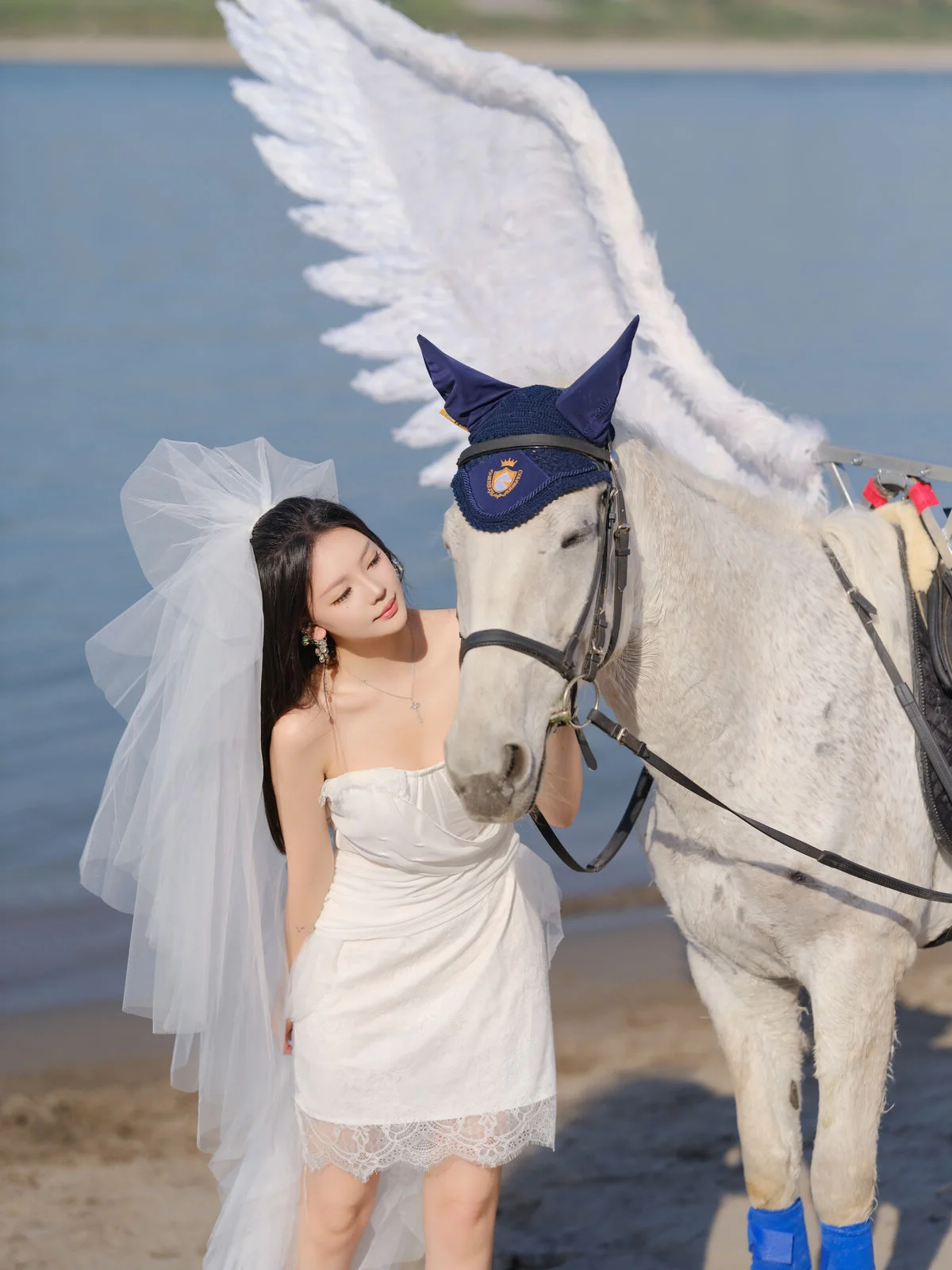 Ethereal Pegasus Muse by the Sea - YiTuYu Art Language Vol.8882