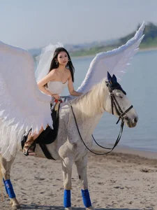 Ethereal Pegasus Muse by the Sea - YiTuYu Art Language Vol.8882 - image 4