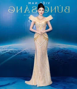 Stunning Fashion Moments of Runner-up Lê Kim Khỏe: Elegance Meets Glamour - image 0