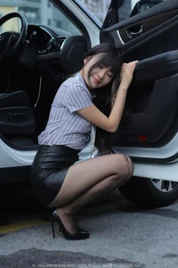 Elegant Fashion Photography Featuring Wanping in a Stylish Mini Leather Skirt from IESS Collection - image 55