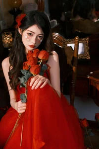 Moody Dark Style Portrait Photography by YiTuYu Art Language Vol.9119 featuring Model Xiao Dai Tong Xue - Artistic Urban Fashion Aesthetic - image 1
