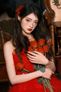 Moody Dark Style Portrait Photography by YiTuYu Art Language Vol.9119 featuring Model Xiao Dai Tong Xue - Artistic Urban Fashion Aesthetic - image 3