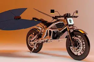 Explore Solaris by MASK Architects: The first self-charging solar electric motorcycle, heralding a new era of green mobility. - image 3