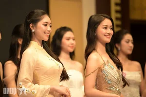 Military Elegance: Tran Ngoc Chau Anh Shines at Miss Vietnam 2024 - image 9