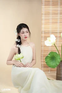 Elegant Beauty: The Viral Hot Girl Teacher Showcases Grace in Traditional Vietnamese Yem Dress - image 6