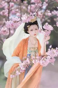 Qian Yue's Hanfu Elegance Amidst Cherry Blossoms: YiTuYu Vol.8674 Artistry - image 2