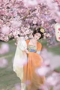 Qian Yue's Hanfu Elegance Amidst Cherry Blossoms: YiTuYu Vol.8674 Artistry - image 5