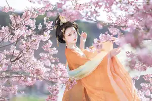 Qian Yue's Hanfu Elegance Amidst Cherry Blossoms: YiTuYu Vol.8674 Artistry - image 14