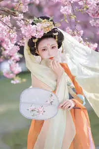 Qian Yue's Hanfu Elegance Amidst Cherry Blossoms: YiTuYu Vol.8674 Artistry - image 3