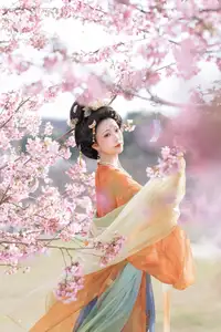 Qian Yue's Hanfu Elegance Amidst Cherry Blossoms: YiTuYu Vol.8674 Artistry - image 7