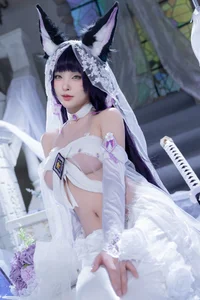 Stunning Azur Lane Musashi Cosplay by Qing Shui You Nai: Elegant Violet Floweryness Kimono Aesthetic and Wisteria Garden Photography - image 20