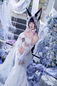 Stunning Azur Lane Musashi Cosplay by Qing Shui You Nai: Elegant Violet Floweryness Kimono Aesthetic and Wisteria Garden Photography - image 7