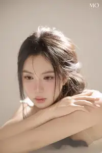 VGU No.195 Ethereal Beauty MO: Captivating Portrait of a Gentle Muse Amidst Romantic Flowers. - image 5