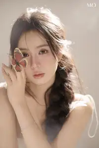 VGU No.195 Ethereal Beauty MO: Captivating Portrait of a Gentle Muse Amidst Romantic Flowers. - image 10