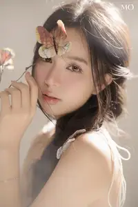 VGU No.195 Ethereal Beauty MO: Captivating Portrait of a Gentle Muse Amidst Romantic Flowers. - image 4