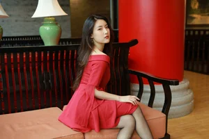 Stunning Red Dress Goddess Collection featuring Xiao Bao - IESS Photography - image 3