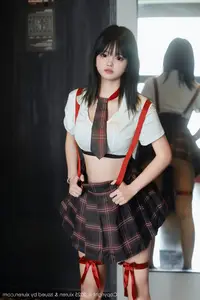 XiuRen No.10774 Xiao Ling: Captivating Schoolgirl Charm in an Intimate Setting - image 2