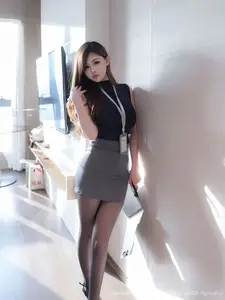 Elegant Office Style with Tian Ni in XiuRen No.10765: Sophisticated Secretary Fashion Aesthetic - image 24
