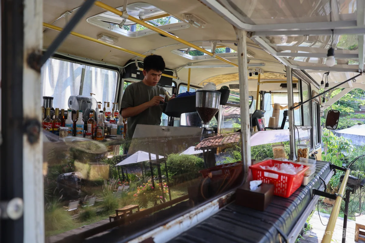 Discover the Unique Bus and Crane Themed Cafe in Ho Chi Minh City: A Must-Visit for Coffee Lovers and Urban Explorers