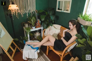 Yunzhi in Elegant Satin Blue High Heels - IESS Exclusive Fashion Photography Series - image 13