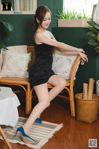Yunzhi in Elegant Satin Blue High Heels - IESS Exclusive Fashion Photography Series - image 44