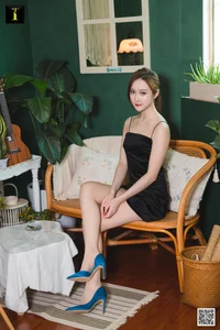Yunzhi in Elegant Satin Blue High Heels - IESS Exclusive Fashion Photography Series - image 82