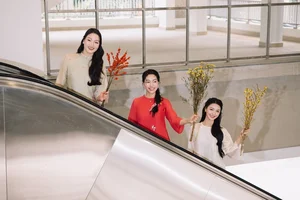 Vietnamese Beauty Queens Showcase Elegant Ao Dai Trends for Spring 2025 - image 14