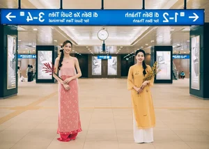 Vietnamese Beauty Queens Showcase Elegant Ao Dai Trends for Spring 2025 - image 10