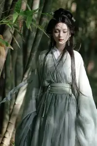Yi Zhi Mu Yao Yao: Elegant Swordswoman in Bamboo Forest - YiTuYu Vol.8559 Art Language - image 3