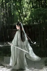 Yi Zhi Mu Yao Yao: Elegant Swordswoman in Bamboo Forest - YiTuYu Vol.8559 Art Language - image 1
