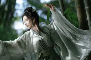Yi Zhi Mu Yao Yao: Elegant Swordswoman in Bamboo Forest - YiTuYu Vol.8559 Art Language - image 8