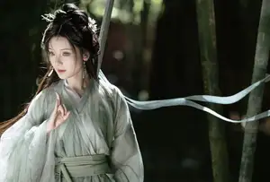 Yi Zhi Mu Yao Yao: Elegant Swordswoman in Bamboo Forest - YiTuYu Vol.8559 Art Language - image 12