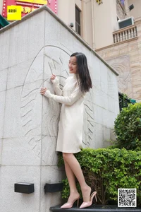 Urban Elegance: Wan Ping in Nude Stockings - IESS SiXiangJia 151 Street Style - image 31