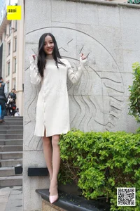 Urban Elegance: Wan Ping in Nude Stockings - IESS SiXiangJia 151 Street Style - image 56