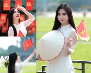 Graceful Hanoi Japanese Language Teacher Shines in Traditional Vietnamese Ao Dai - image 1