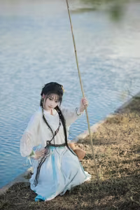 YiTuYu Vol.8273: Chun Yu – Ethereal Wuxia Beauty and Serene Warrior at Sunset - image 12