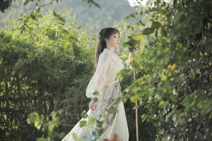 YiTuYu Vol.8273: Chun Yu – Ethereal Wuxia Beauty and Serene Warrior at Sunset - image 10
