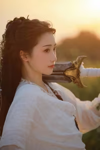 YiTuYu Vol.8273: Chun Yu – Ethereal Wuxia Beauty and Serene Warrior at Sunset - image 15
