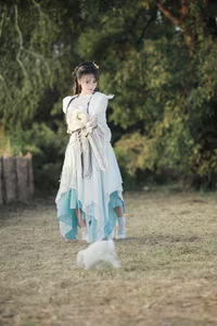 YiTuYu Vol.8273: Chun Yu – Ethereal Wuxia Beauty and Serene Warrior at Sunset - image 8