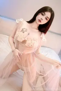 Mu Na Na: Captivating Beauty & Dreamy Charm with Teddy Bear – XiuRen No.10781. - image 10