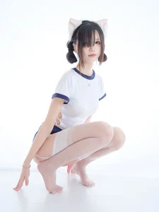 Stunning Wu Geng Bai Gui Gym Uniform Cosplay: Adorable Cat Ear Aesthetic and Sporty Anime Look for Your Next Inspiration - image 1
