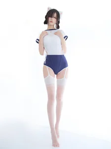 Stunning Wu Geng Bai Gui Gym Uniform Cosplay: Adorable Cat Ear Aesthetic and Sporty Anime Look for Your Next Inspiration - image 11